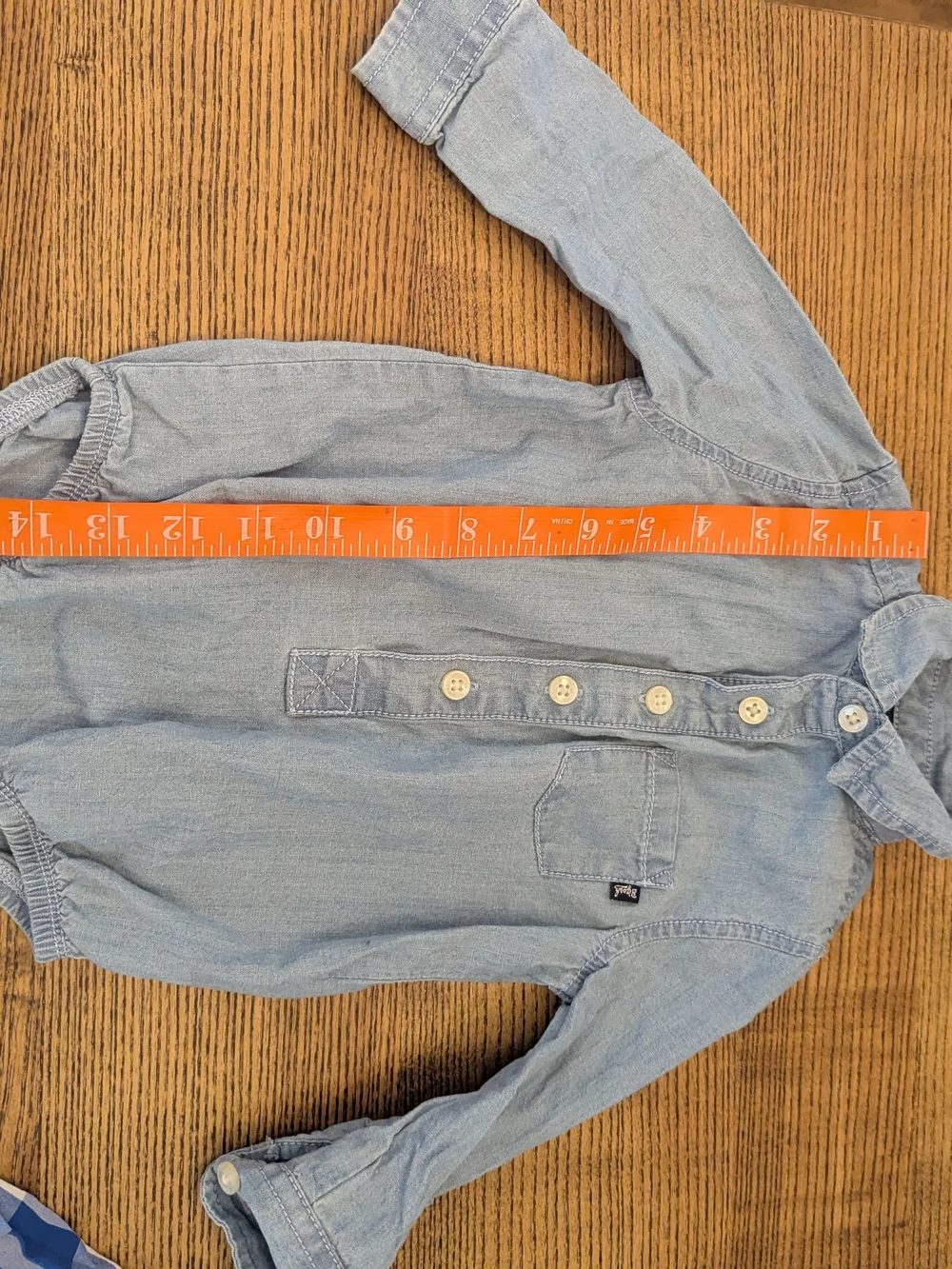 EUC Carters Oshkosh Baby Boy 18 Month Blue Button Down Long Sleeve Shirt Bundle
